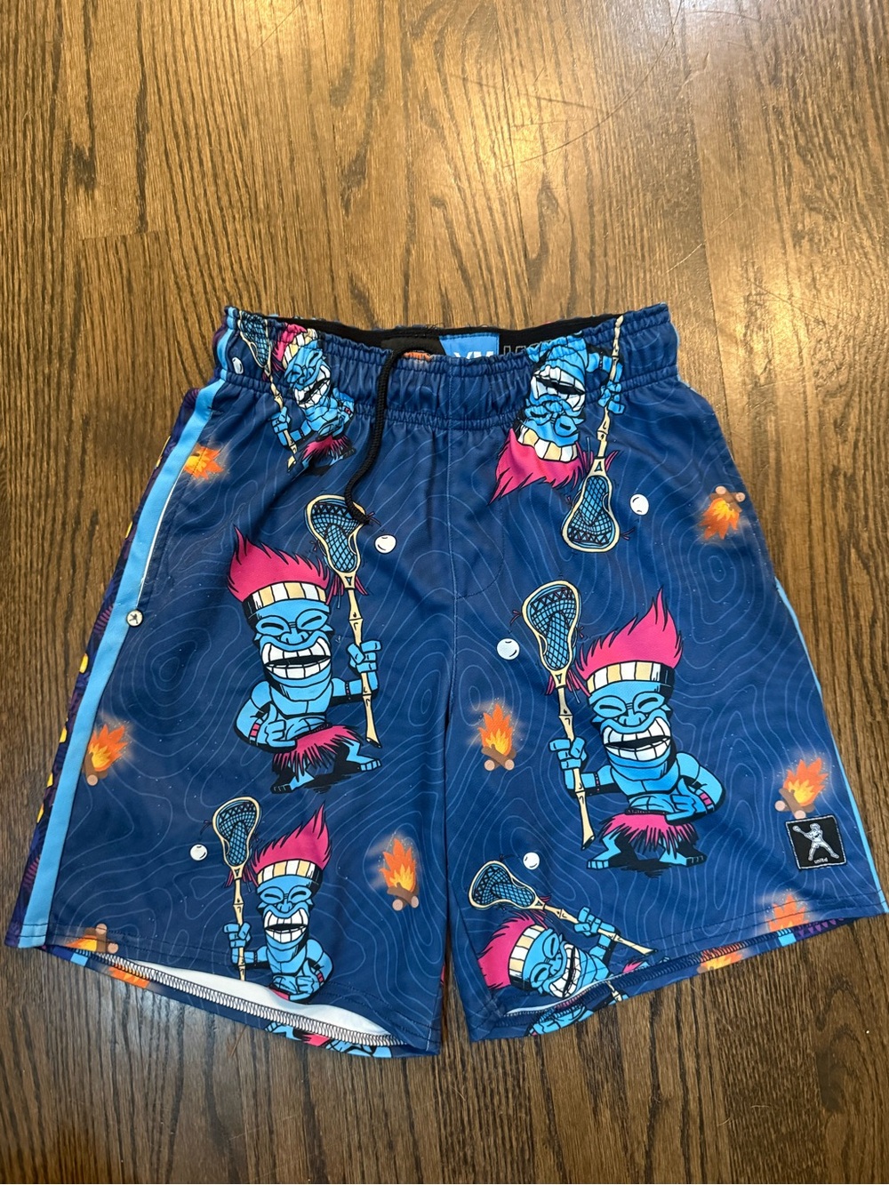 Blue Boys' Graphic Lacrosse Shorts